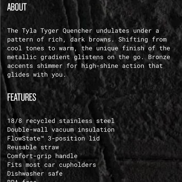 Stanley X Tyla Tyger 40oz Tumbler, Limited Edition! NWT. New in box - Picture 5 of 5